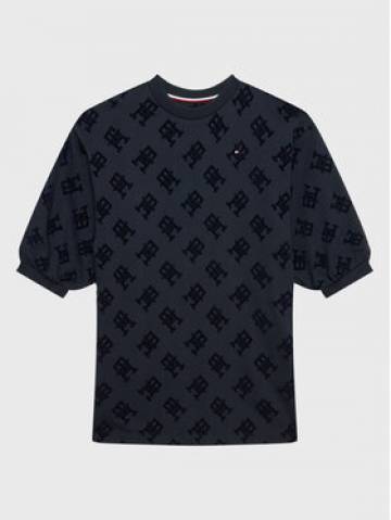 Tommy Hilfiger Повсякденна сукня Monogram Allover KG0KG07017 D Cиній Regular Fit Tommy Hilfiger Повсякденна сукня Monogram Allover KG0KG07017 D Cиній Regular Fit