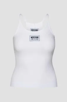 Женский белый топ Белый M Moschino A0809.3259;0001