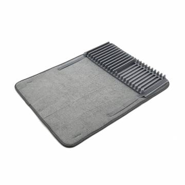 Сушилка для посуды Homax с текстильным ковриком и подставкой, 46*20*5.5 см (BR-07)