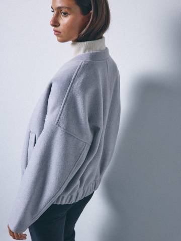 Mohito - Пальто з тканини з додаванням вовни - сірий - 376HR-85X