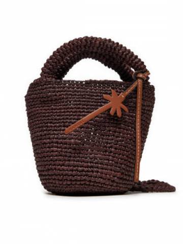 Manebi Сумка Handcrafted Raffia Summer Bag Mini V 7.4 AM Коричневий Manebi Сумка Handcrafted Raffia Summer Bag Mini V 7.4 AM Коричневий