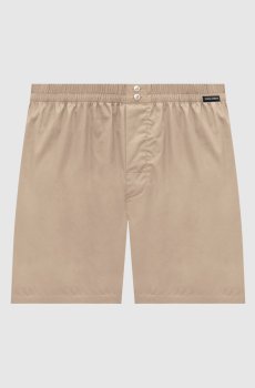 Бежевые трусы-боксеры свободного кроя