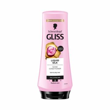 Бальзам-ополаскиватель Gliss Liquid Silk для ломких и тусклых волос, 200 мл Бальзам-ополаскиватель Gliss Liquid Silk для ломких и тусклых волос, 200 мл