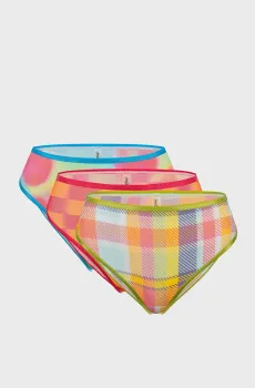 Женские трусики с узором (3 шт) Разноцветный XL brabrabra SLZ26502021