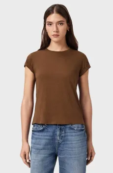 Женская коричневая футболка ANNA Коричневый M AllSaints W191JB
