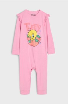 Комбінезон з декоративними воланами Looney Tunes - рожевий