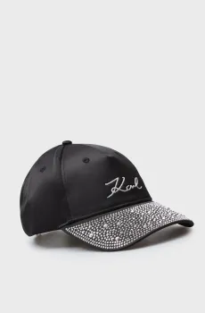 Женская черная кепка Черный ONESIZE Karl Lagerfeld 240W3413