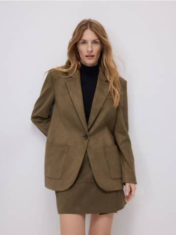 Reserved - LADIES` BLAZER - пильно-зелений - 315GF-97X Reserved - LADIES` BLAZER - пильно-зелений - 315GF-97X