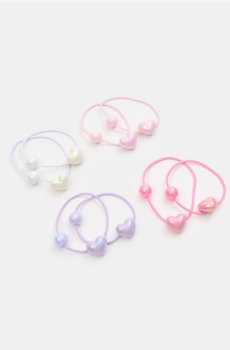 Резинки для волосся, 8 шт. - різнобарвний