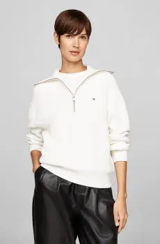 Женская белая кофта CO CARDI STITCH Белый L Tommy Hilfiger WW0WW42141