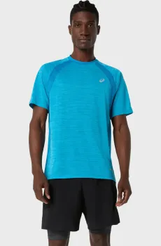 Мужская голубая футболка Голубой XL Asics 2011D453-400