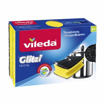 Губки кухонные Vileda Glitzi Crystal, 2 шт Губки кухонные Vileda Glitzi Crystal, 2 шт