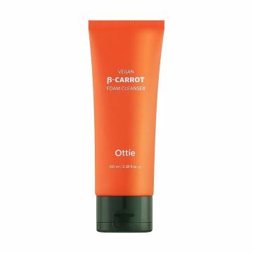Очищающая пенка для лица Ottie Vegan Beta-Carrot Foam Cleanser на основе органической моркови,100 мл Очищающая пенка для лица Ottie Vegan Beta-Carrot Foam Cleanser на основе органической моркови,100 мл