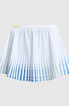 Белая юбка-шорты мини Dots с логотипом