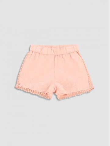 Coccodrillo Шорти з тканини WC2119402BET Рожевий Loose Fit Coccodrillo Шорти з тканини WC2119402BET Рожевий Loose Fit