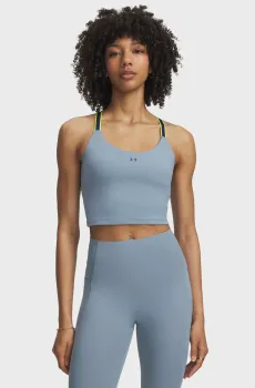 Женский голубой топ Motion Sport Tape Tank-BLU Голубой L Under Armour 6013779-448