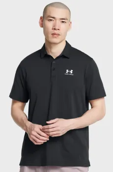 Мужское черное поло UA Icon Polo Черный XL Under Armour 1386608-001
