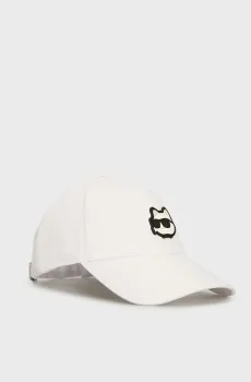 Женская белая кепка k ikonik 2.0 choupette Белый ONESIZE Karl Lagerfeld 240W3431