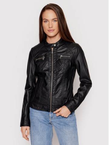 ONLY Куртка зі штучної шкіри Bandit 15081400 Чорний Regular Fit ONLY Куртка зі штучної шкіри Bandit 15081400 Чорний Regular Fit