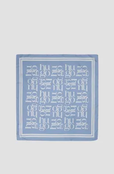 Женский голубой платок с узором Голубой ONESIZE HUGO 50535470;470