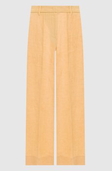 Желтые брюки MALIZIA из льна