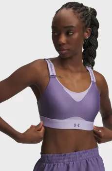 Женский сиреневый топ UA Infinity High 2.0 Bra Сиреневый XS (A-C) Under Armour 1384112-520