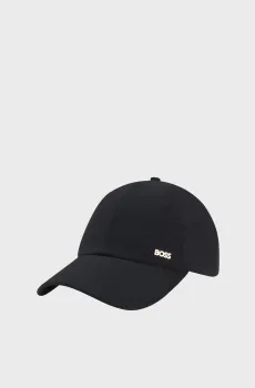 Женская черная вельветовая кепка Черный ONESIZE BOSS 50566240;001