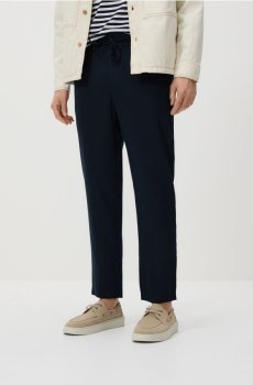 Reserved - Штани з ліоцелу - темно-синій - YW688-59X