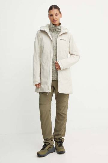 Куртка outdoor Jack Wolfskin Heidelstein цвет серый 1115681 Куртка outdoor Jack Wolfskin Heidelstein цвет серый 1115681