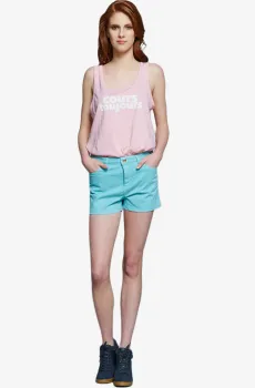 Женские голубые шорты Голубой XL Lacoste GF7930FWN