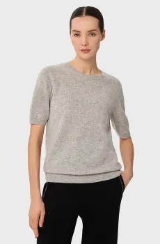 Женский серый кашемировый джемпер Серый 44 MARC&ANDRE W25-00CH1608