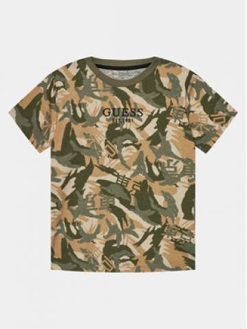 Guess Футболка L4RI13 K8HM3 Хакі Regular Fit Guess Футболка L4RI13 K8HM3 Хакі Regular Fit