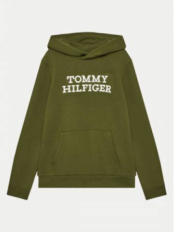 Tommy Hilfiger Світшот Logo KB0KB08500 S Зелений Regular Fit Tommy Hilfiger Світшот Logo KB0KB08500 S Зелений Regular Fit