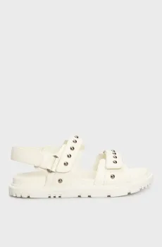 Женские белые кожаные сандалии Neia Белый 36 PRPY PRSPT0029W