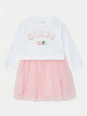 Guess Повсякденна сукня K5RK05 K82T0 Білий Regular Fit Guess Повсякденна сукня K5RK05 K82T0 Білий Regular Fit