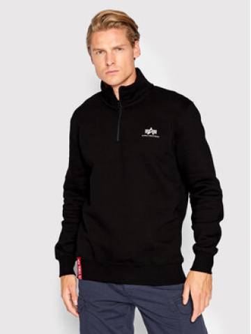 Alpha Industries Світшот Half Zip 108308 Чорний Regular Fit Alpha Industries Світшот Half Zip 108308 Чорний Regular Fit
