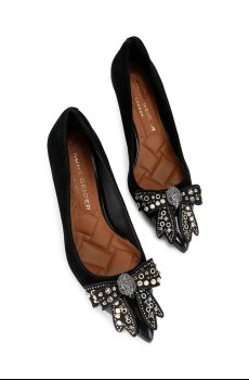Замшевые туфли Kurt Geiger London Belgravia Stud Bow