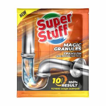Гранулы для прочистки труб Super Stuff Magic Granules, 70 г Гранулы для прочистки труб Super Stuff Magic Granules, 70 г