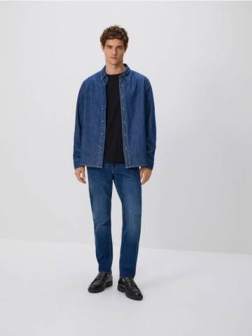Reserved - Джинси slim із вареним ефектом - темно-синій - WM858-59J Reserved - Джинси slim із вареним ефектом - темно-синій - WM858-59J