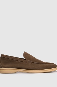Замшевые лоферы FELIX коричневого цвета