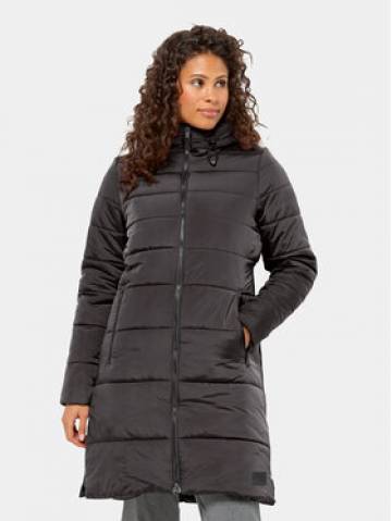 Jack Wolfskin Пуховик Eisbach Coat 1206981 Чорний Regular Fit Jack Wolfskin Пуховик Eisbach Coat 1206981 Чорний Regular Fit