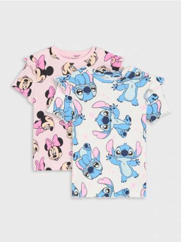 Бавовняна футболка Disney 2 pack - різнобарвний Бавовняна футболка Disney 2 pack - різнобарвний