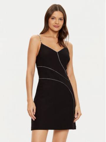 Guess Коктейльна сукня W5RK52 KCML0 Чорний Slim Fit Guess Коктейльна сукня W5RK52 KCML0 Чорний Slim Fit