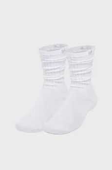 Белые носки (2 пары) Sportstyle Ctn Scrunch Crew Белый 31.5-36.5 Under Armour 1390129-100