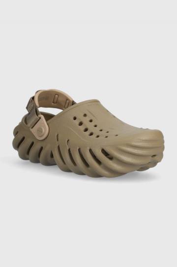 Детские шлепанцы Crocs ECHO CLOG K цвет зелёный Детские шлепанцы Crocs ECHO CLOG K цвет зелёный