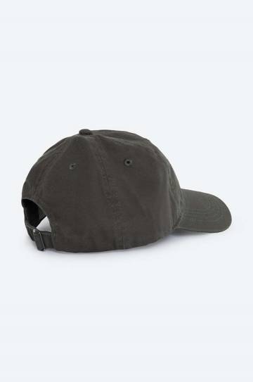 Хлопковая кепка Wood Wood Low profile twill cap цвет зелёный однотонная 12110804.7083 Хлопковая кепка Wood Wood Low profile twill cap цвет зелёный однотонная 12110804.7083