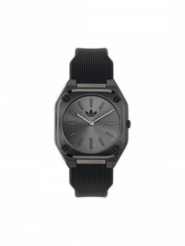 adidas Годинник City Tech Thin AOFH24503 Чорний adidas Годинник City Tech Thin AOFH24503 Чорний