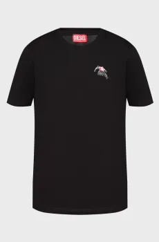 Мужская черная футболка T-ADJUST-T3 Черный S Diesel A18668 0QIAM