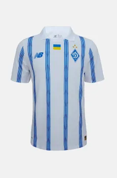 Мужская белая футболка  ФК «Динамо» Київ Home Retail Белый L New Balance MT62R1YYHME