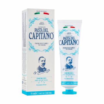 Зубная паста Pasta del Capitano Smokers 1905 для курильщиков, 75 мл Зубная паста Pasta del Capitano Smokers 1905 для курильщиков, 75 мл